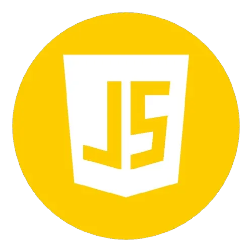 Logotipo do Javascript sobre fundo amarelo